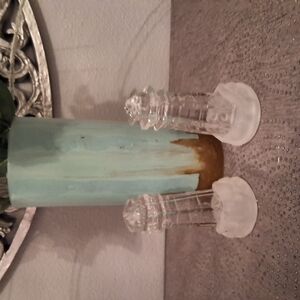 Elegant Glass Candle Holders